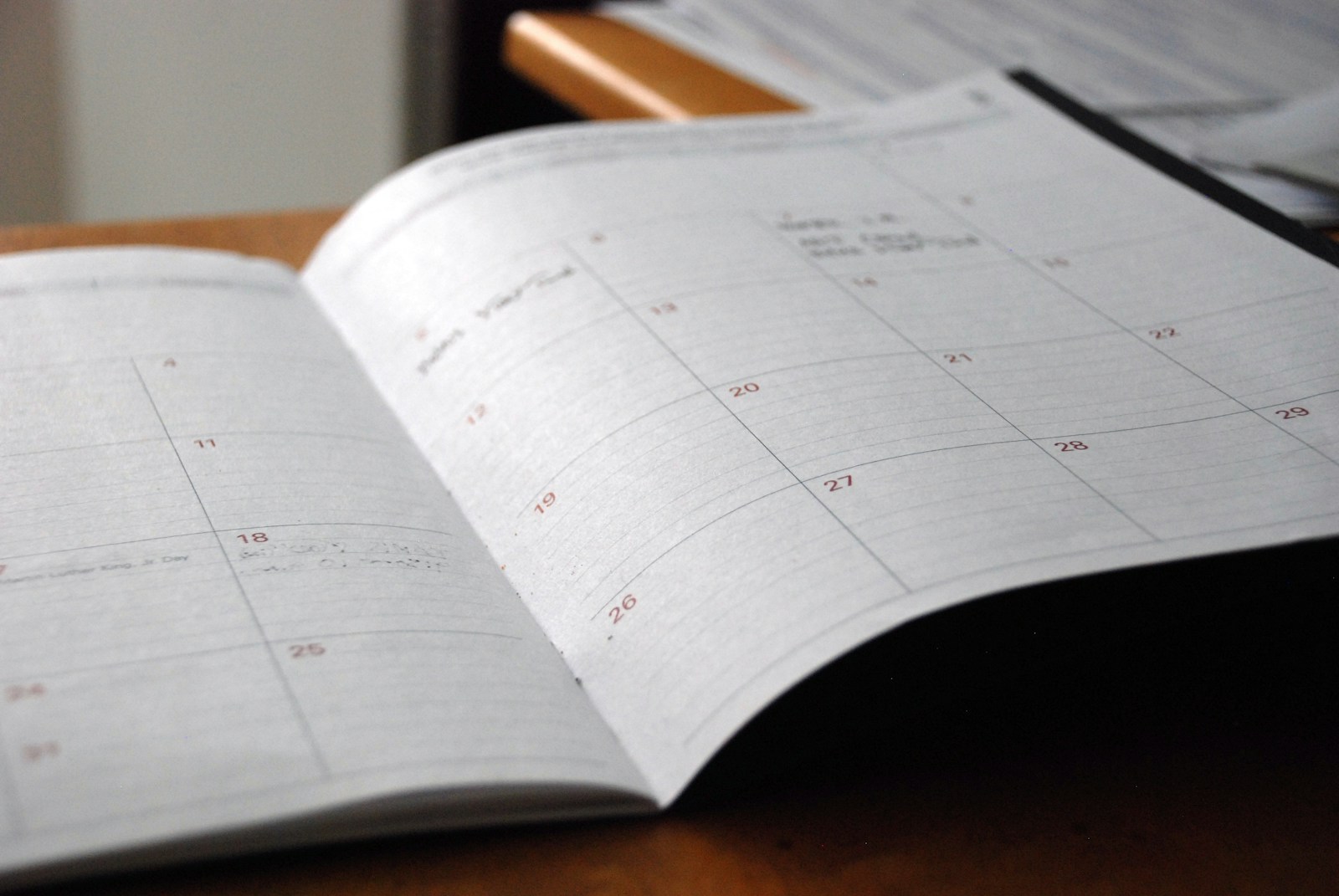 Calendar of Events 